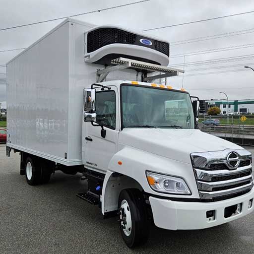 2025 HINO L6L white front view angled