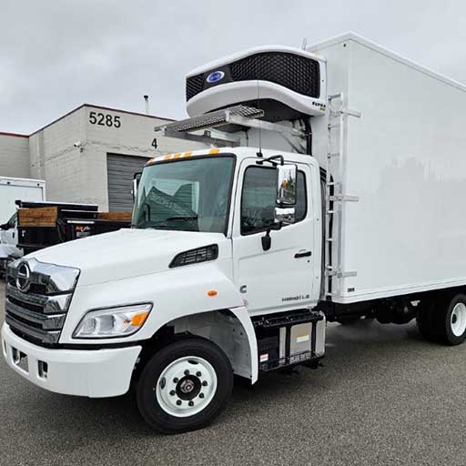 2025 HINO L6L white front view other angle